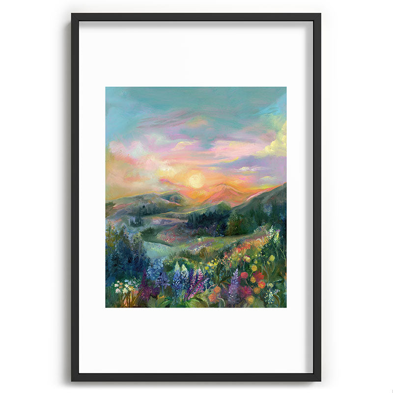 Sunset Landscape Framed Art Print Gallery Image 85