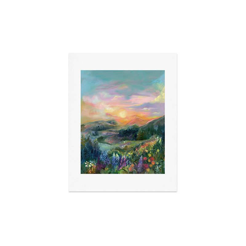 Sunset Landscape Art Print Gallery Image 4