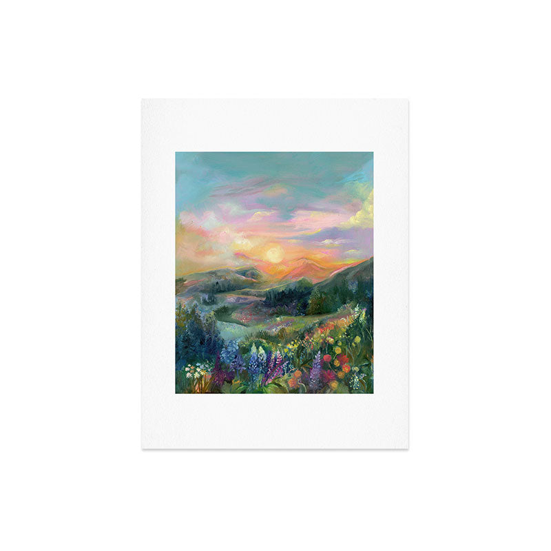 Sunset Landscape Art Print Gallery Image 8