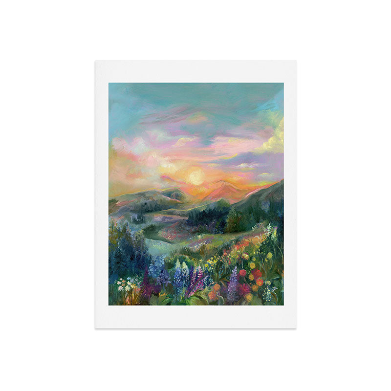 Sunset Landscape Art Print Gallery Image 9