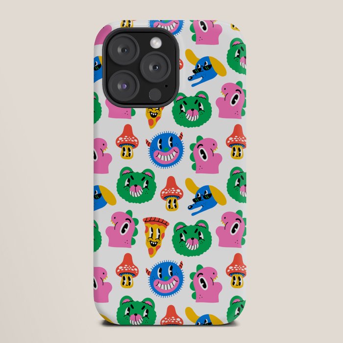 Funny retro cartoon character mascot pattern iPhone Case Gallery Image 20