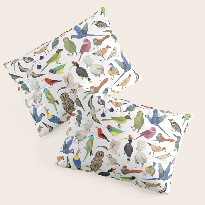 Endangered Birds Around the World Pillow Sham Gallery Image 3