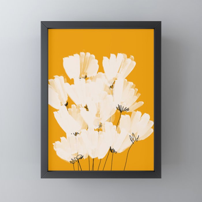 Flowers In Tangerine Mini Art Print Gallery Image 3