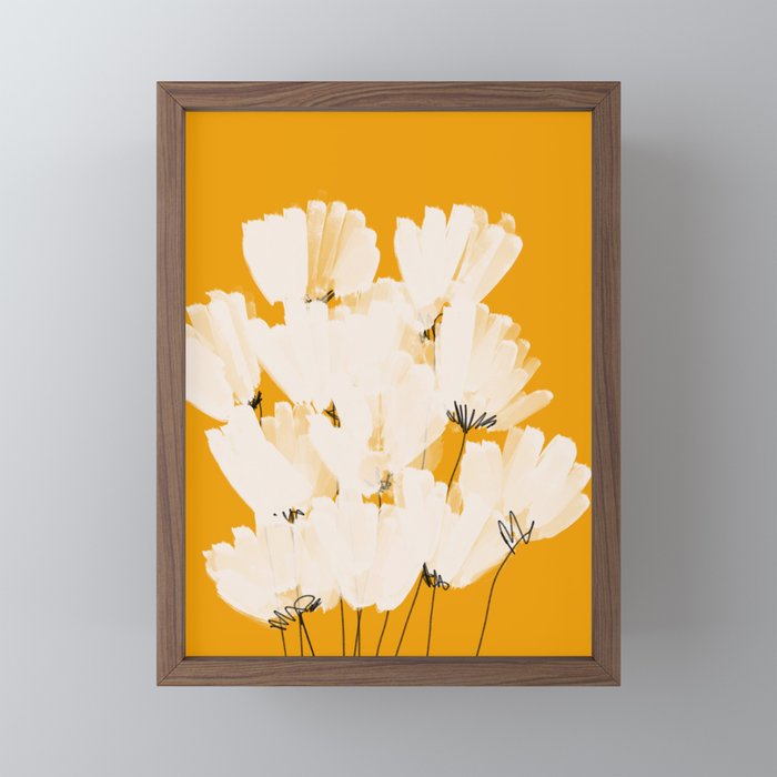 Flowers In Tangerine Mini Art Print Gallery Image 2