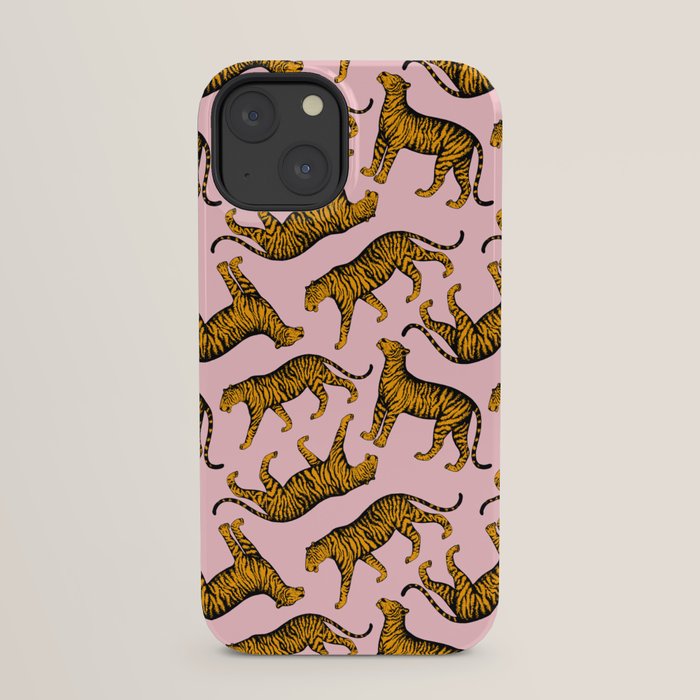Tigers (Pink and Marigold) iPhone Case Gallery Image 29