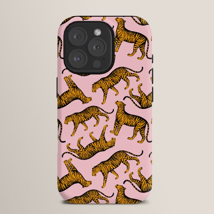 Tigers (Pink and Marigold) iPhone Case Gallery Image 15