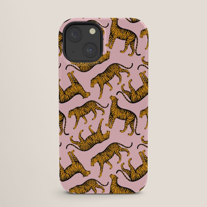Tigers (Pink and Marigold) iPhone Case Gallery Image 25