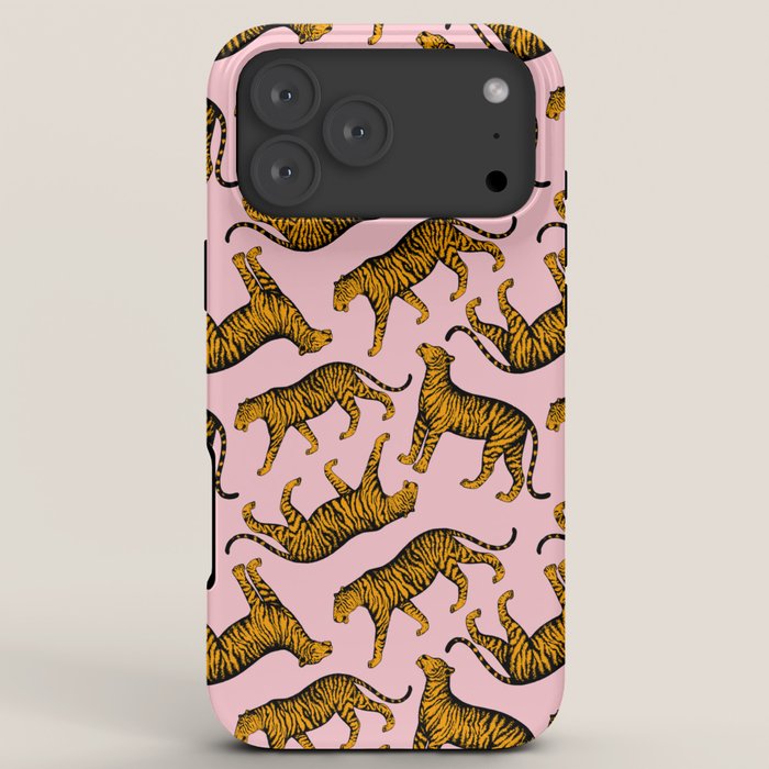 Tigers (Pink and Marigold) iPhone Case Gallery Image 8