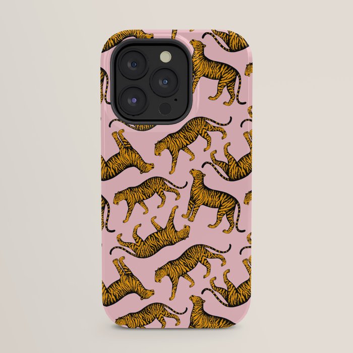 Tigers (Pink and Marigold) iPhone Case Gallery Image 23