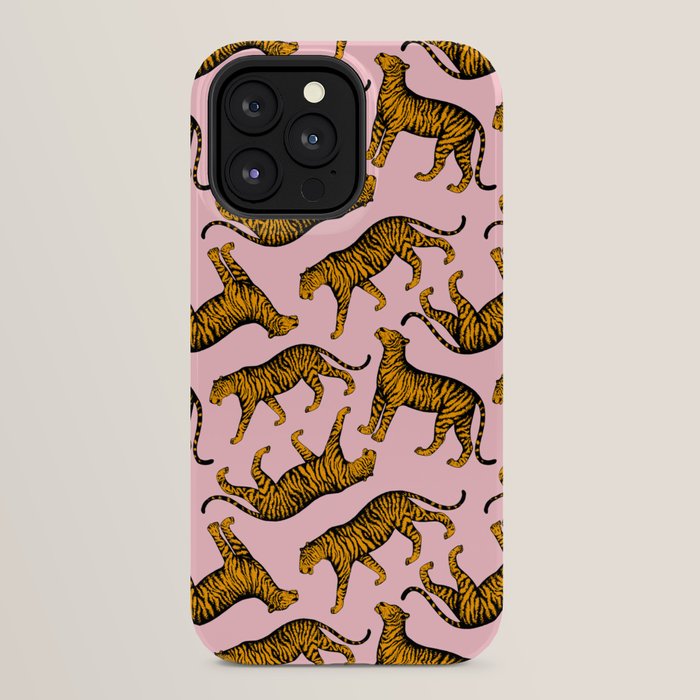 Tigers (Pink and Marigold) iPhone Case Gallery Image 32