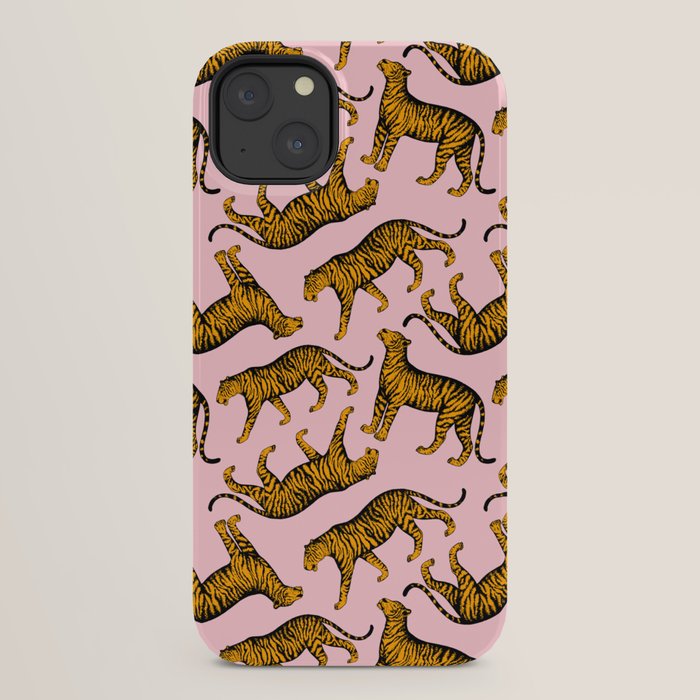 Tigers (Pink and Marigold) iPhone Case Gallery Image 30