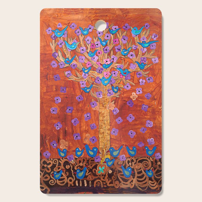 Rust Tree of Life by Gert Mathiesen Cutting Board Gallery Image 1