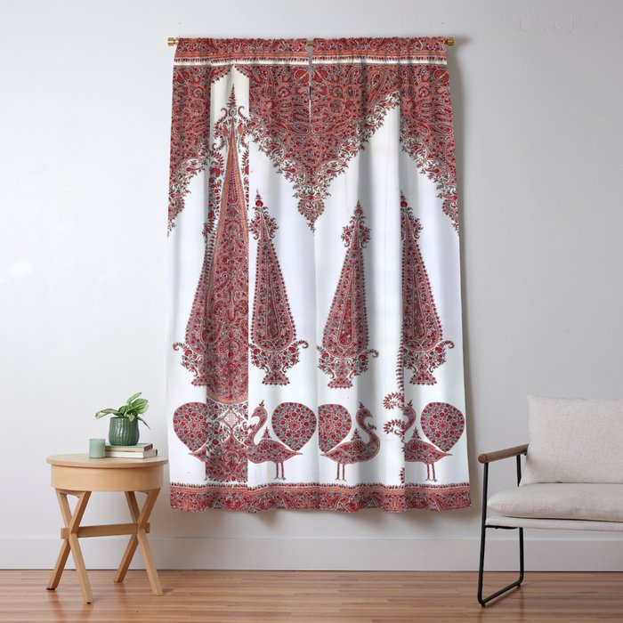 Kerman South Persian Embroidery Print Window Curtain Gallery Image 1