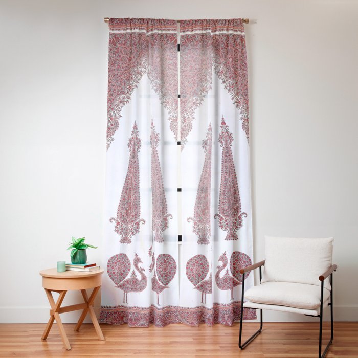 Kerman South Persian Embroidery Print Window Curtain Gallery Image 16
