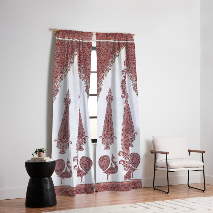 Kerman South Persian Embroidery Print Window Curtain Gallery Image 2