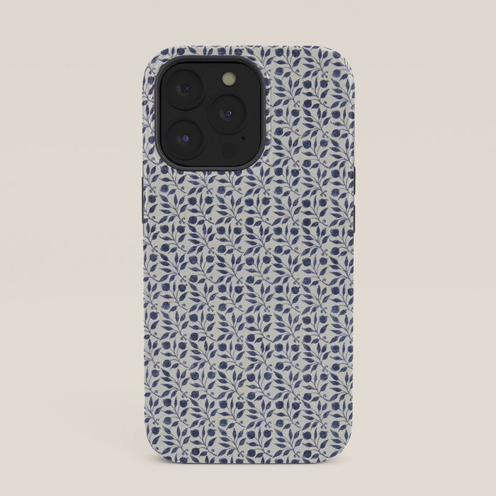 William Morris Vintage Rosehip Indigo Blue iPhone Case Gallery Image 35