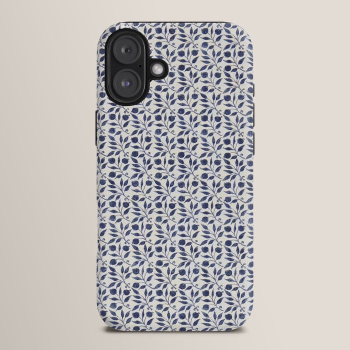 William Morris Vintage Rosehip Indigo Blue iPhone Case Gallery Image 14