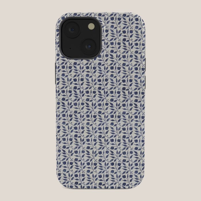 William Morris Vintage Rosehip Indigo Blue iPhone Case Gallery Image 34