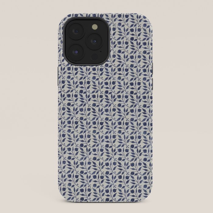 William Morris Vintage Rosehip Indigo Blue iPhone Case Gallery Image 36