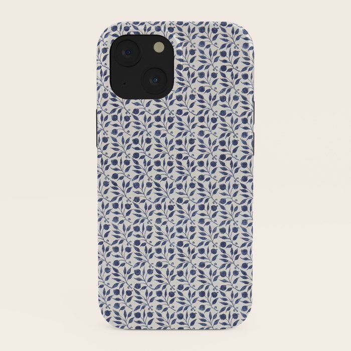 William Morris Vintage Rosehip Indigo Blue iPhone Case Gallery Image 38
