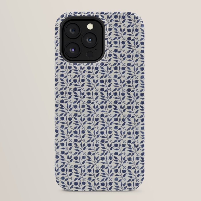 William Morris Vintage Rosehip Indigo Blue iPhone Case Gallery Image 32