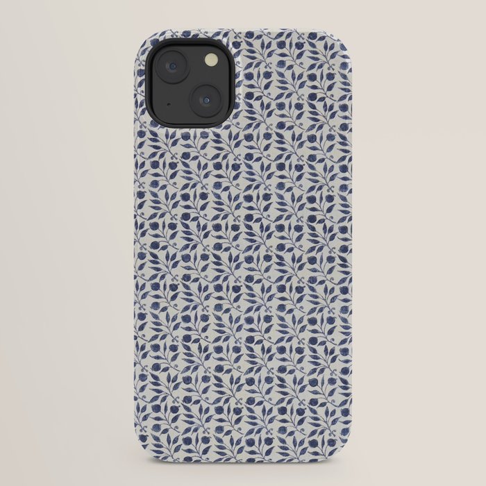 William Morris Vintage Rosehip Indigo Blue iPhone Case Gallery Image 30