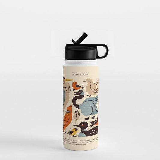 Midwest Birds Guide Water Bottle Gallery Image 1