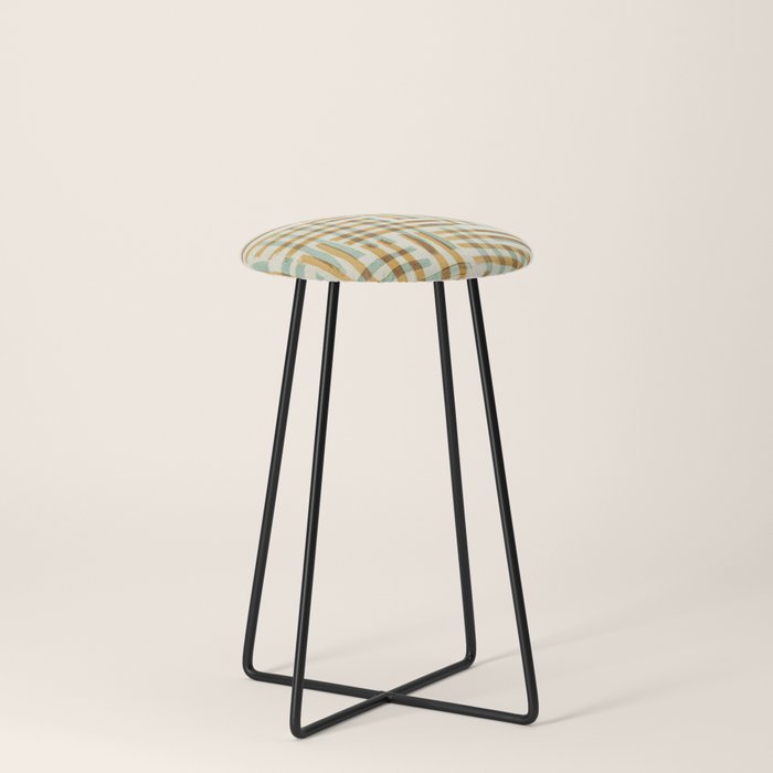 Abstract Linocut Pattern #7 Stool Gallery Image 3
