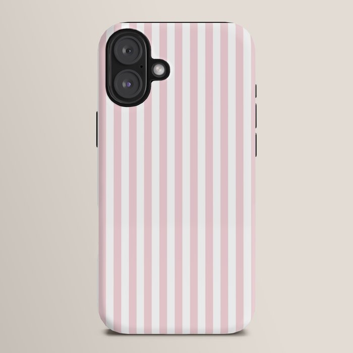 Pastel Pink & White Simple Stripe iPhone Case Gallery Image 14