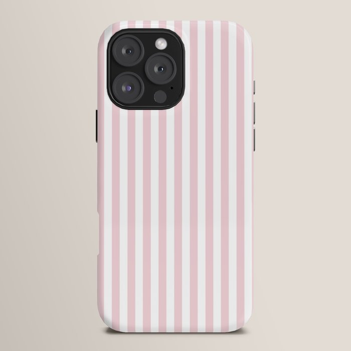 Pastel Pink & White Simple Stripe iPhone Case Gallery Image 16