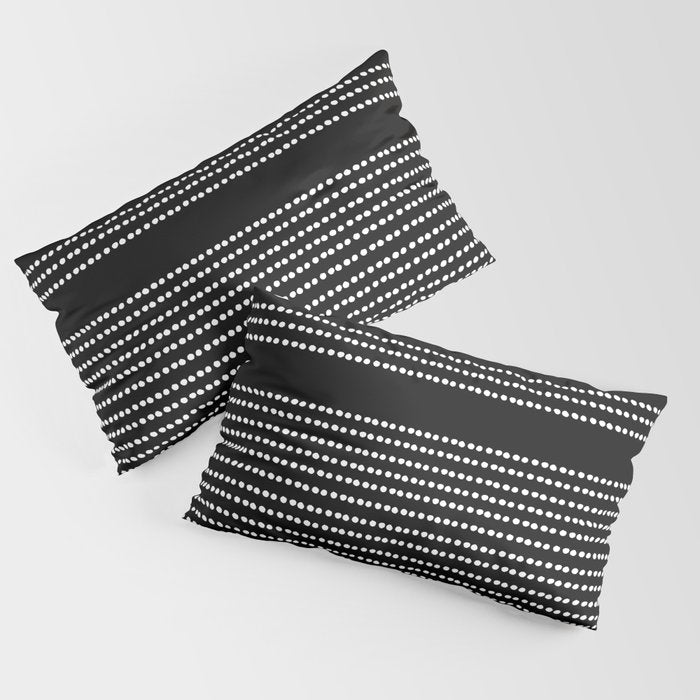 Spotted, African Pattern in Black and White Pillow Sham Gallery Image 4