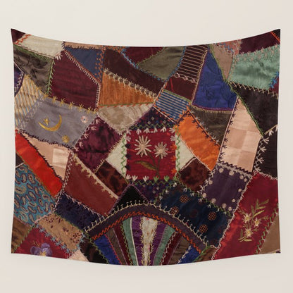 Vintage Bohemian Patchwork Wall Tapestry Gallery Image 3