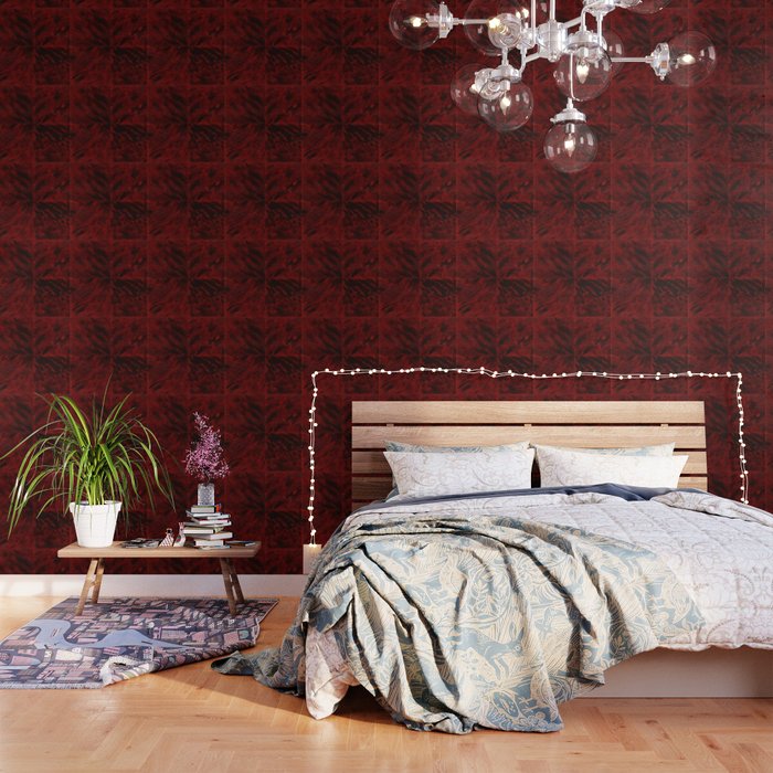 Faux Tortoiseshell 2 - Red Wallpaper Gallery Image 1