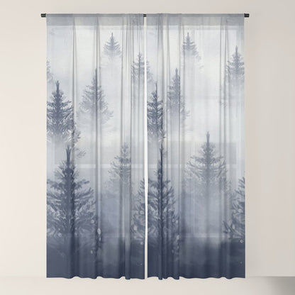 Foggy Forest 2 Window Curtain Gallery Image 18