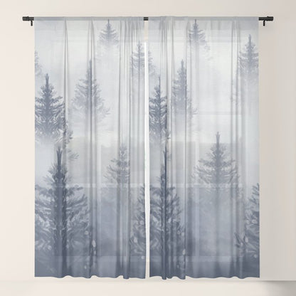 Foggy Forest 2 Window Curtain Gallery Image 21