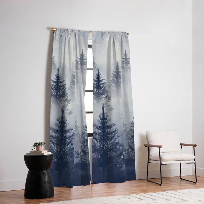 Foggy Forest 2 Window Curtain Gallery Image 6