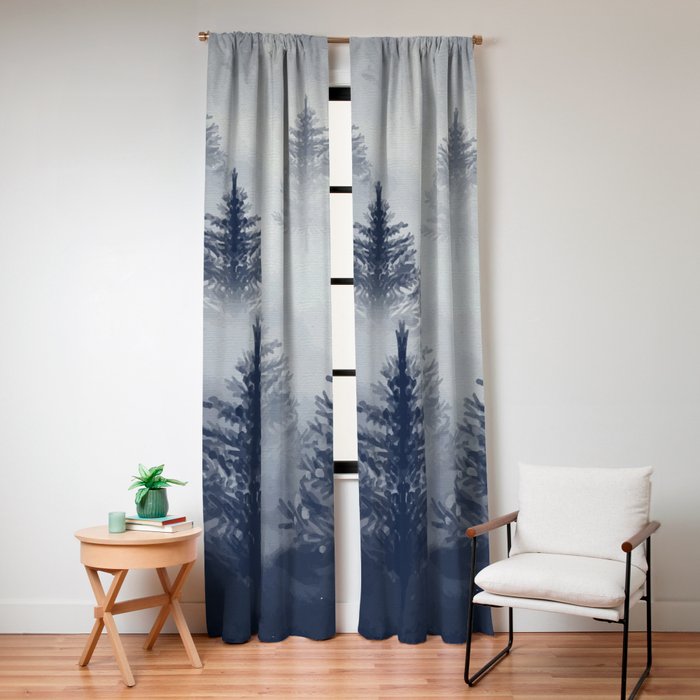 Foggy Forest 2 Window Curtain Gallery Image 4