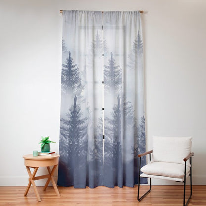 Foggy Forest 2 Window Curtain Gallery Image 12