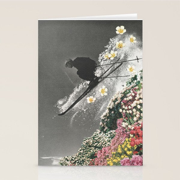 Spring Skiing Stationery Card Gallery Image 2