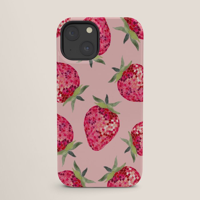 Disco Ball Strawberry iPhone Case Gallery Image 25