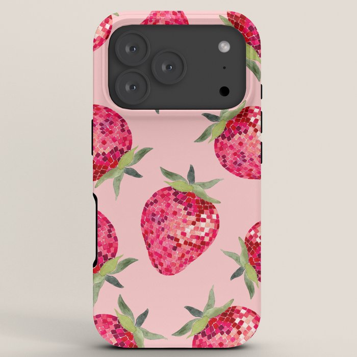 Disco Ball Strawberry iPhone Case Gallery Image 7