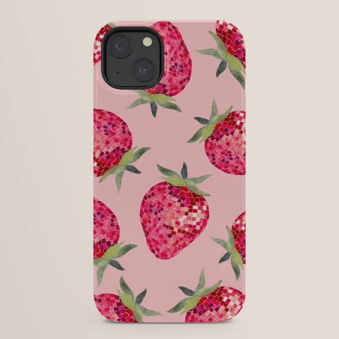 Disco Ball Strawberry iPhone Case Gallery Image 30