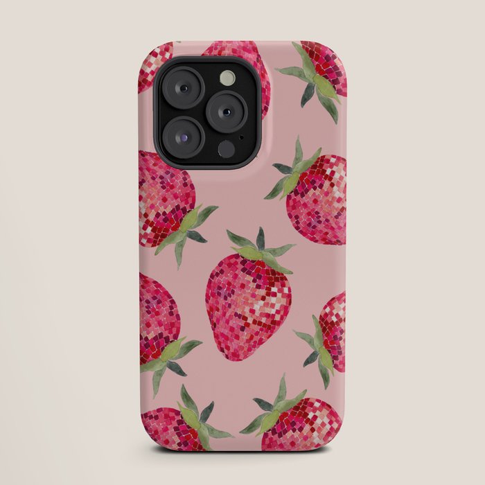 Disco Ball Strawberry iPhone Case Gallery Image 19