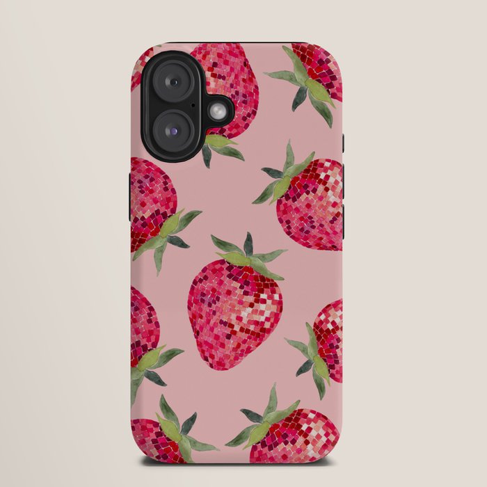 Disco Ball Strawberry iPhone Case Gallery Image 9