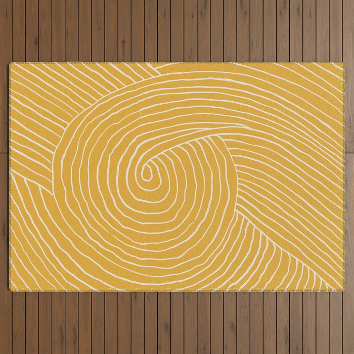 Strokes 02: Tulip Yellow Edition Outdoor Rug Gallery Image 3