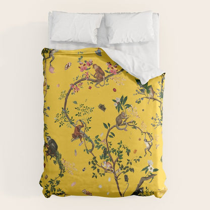 Monkey World Yellow Duvet Cover Gallery Image 6