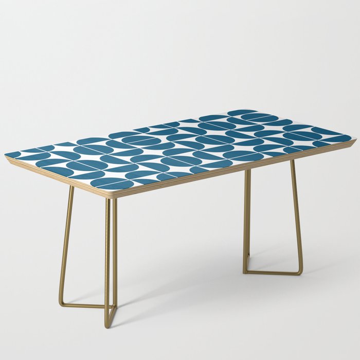 Mid Century Modern Geometric 04 Blue Coffee Table Gallery Image 2