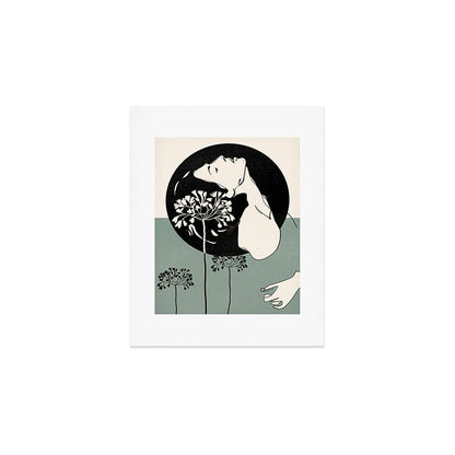 Gentle Beauty 9 Line Drawing Art Print Gallery Image 1