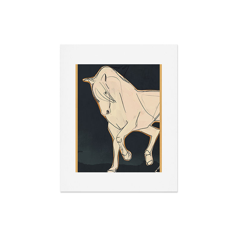 White Horse 2 Art Print Gallery Image 4