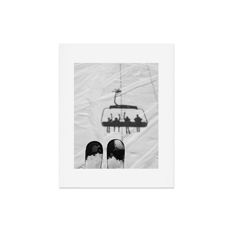 Ski Lift Shadows Art Print Gallery Image 4